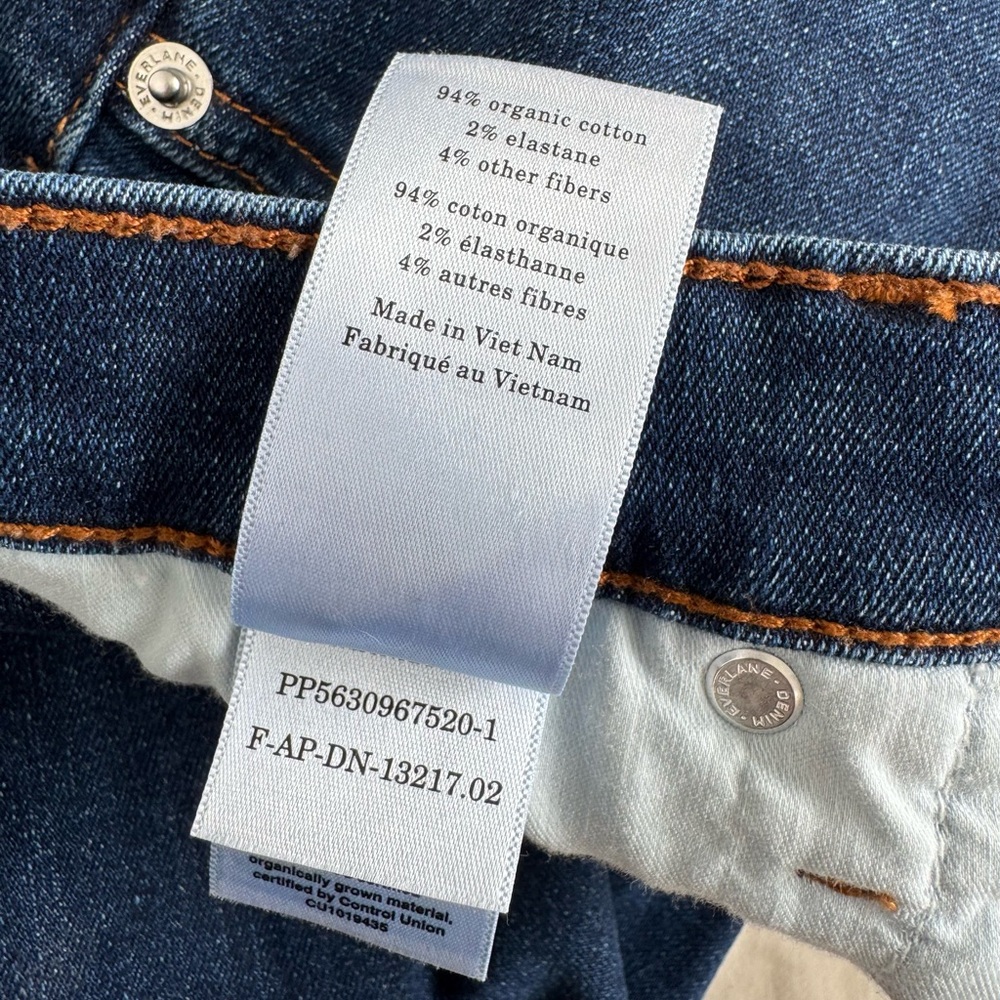 NWT Everlane Women's High-Key Stovepipe Jean in Dark Indigo - Picture 12 of 12